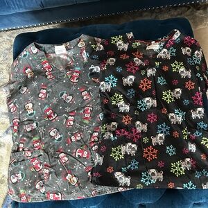 Women’s Holiday Bundle Multi Scrub Tops